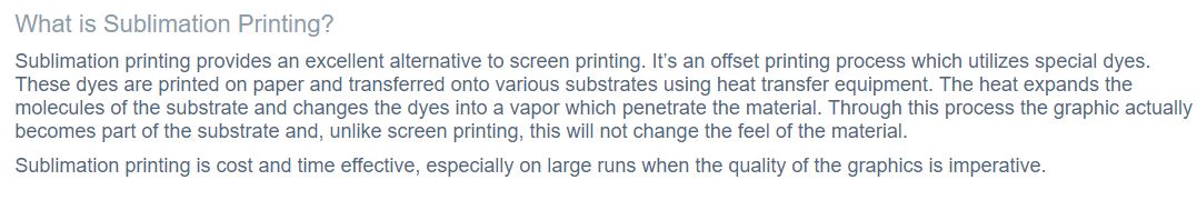 what-is-sublimation-printing